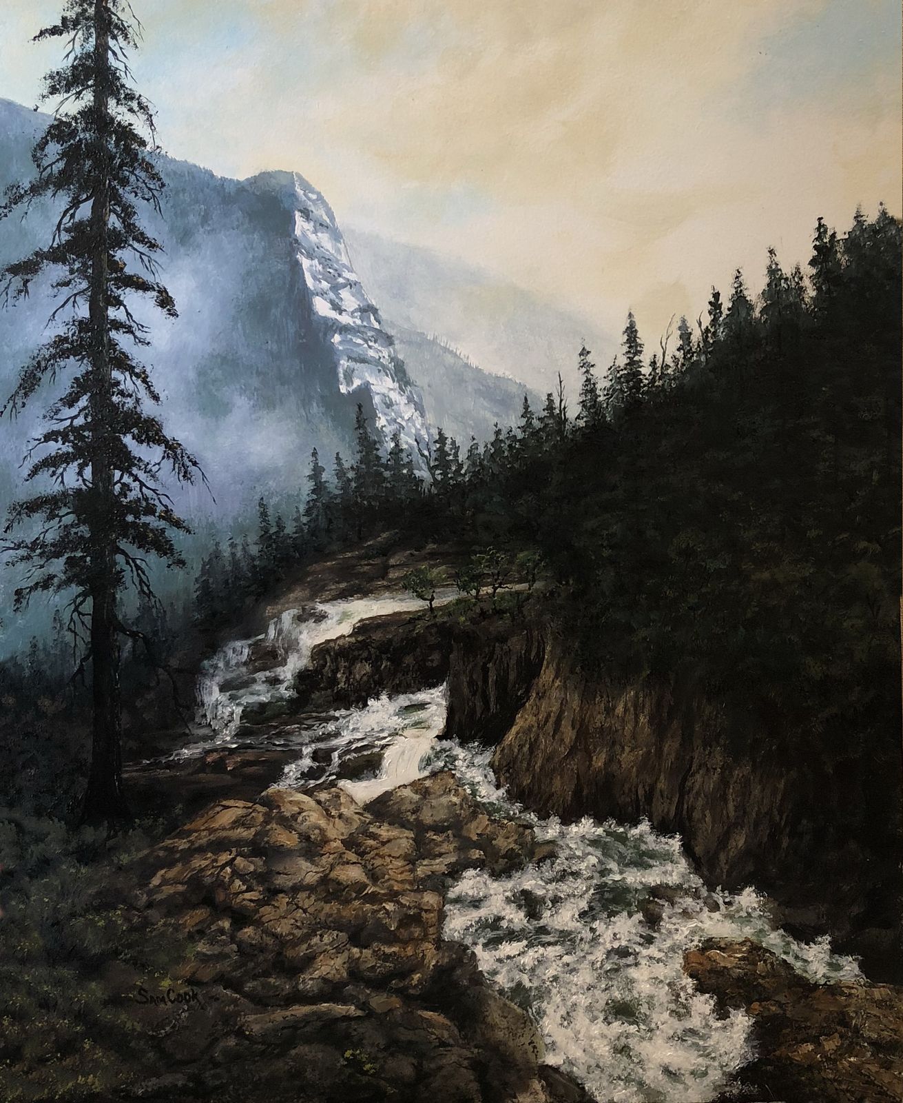 Falls on Roadside Yosemite