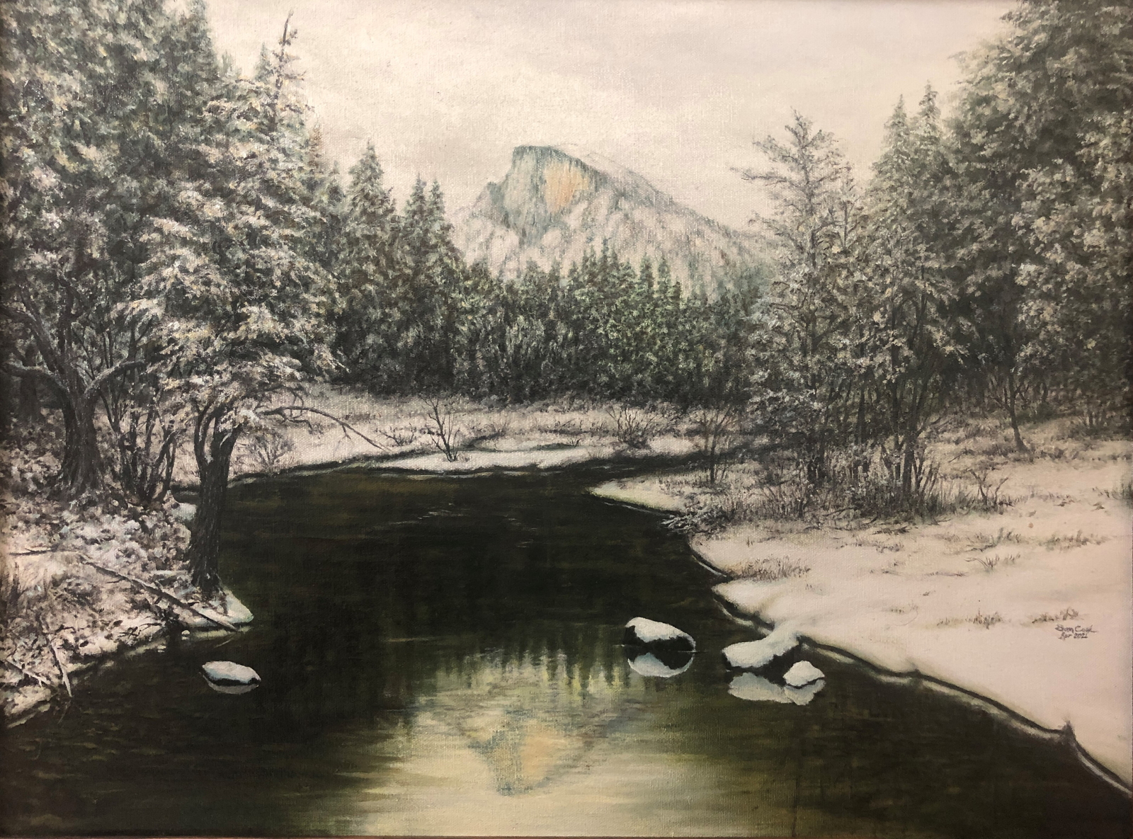 Winter at Half Dome
