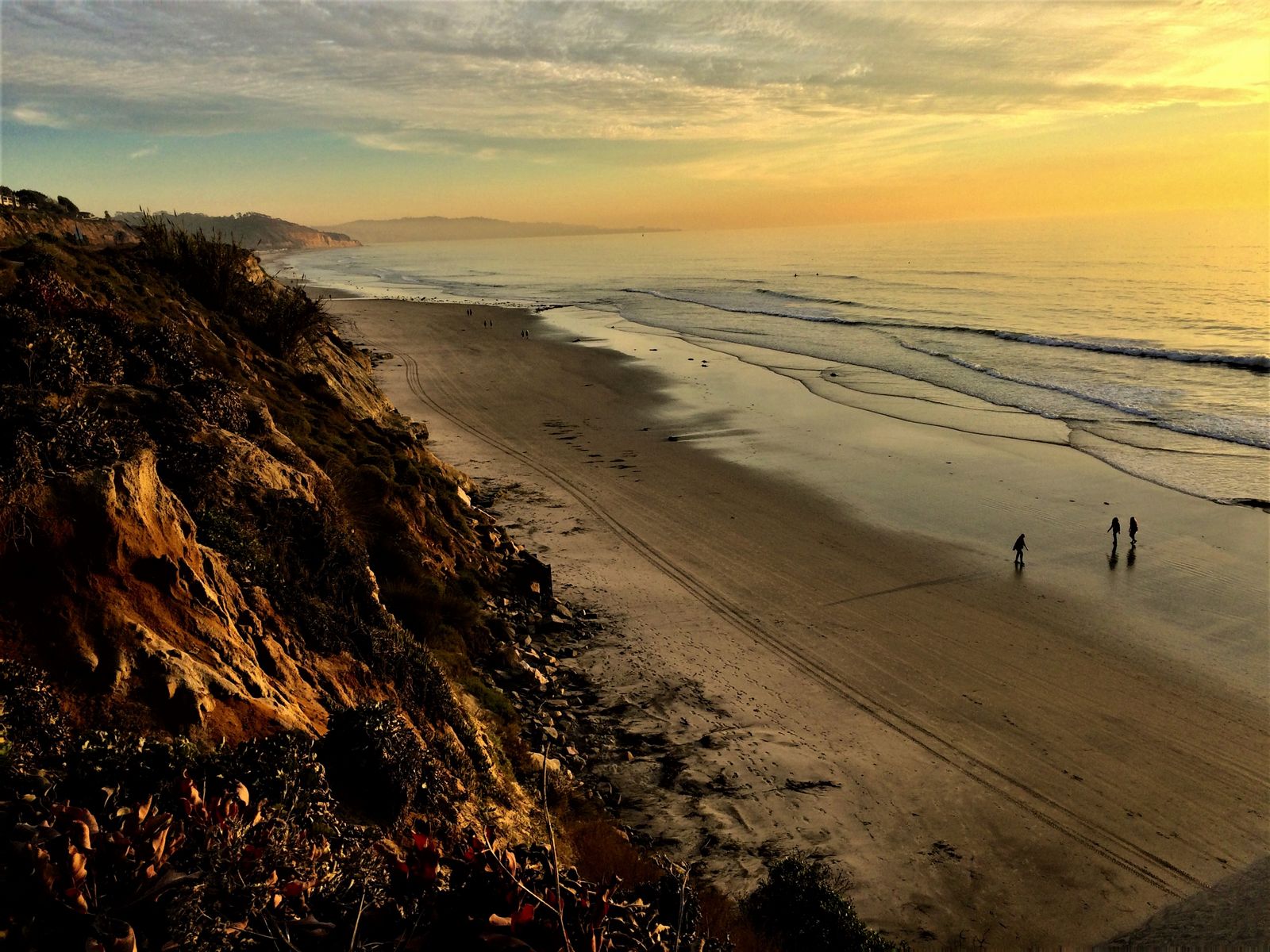 Sunset on Del Mar Beach