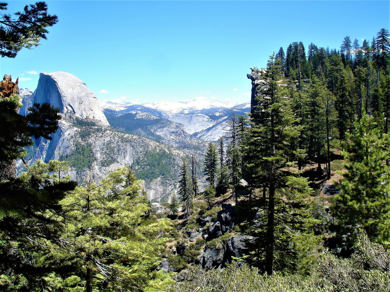 Glacier Point and Half Dome in Yosemite